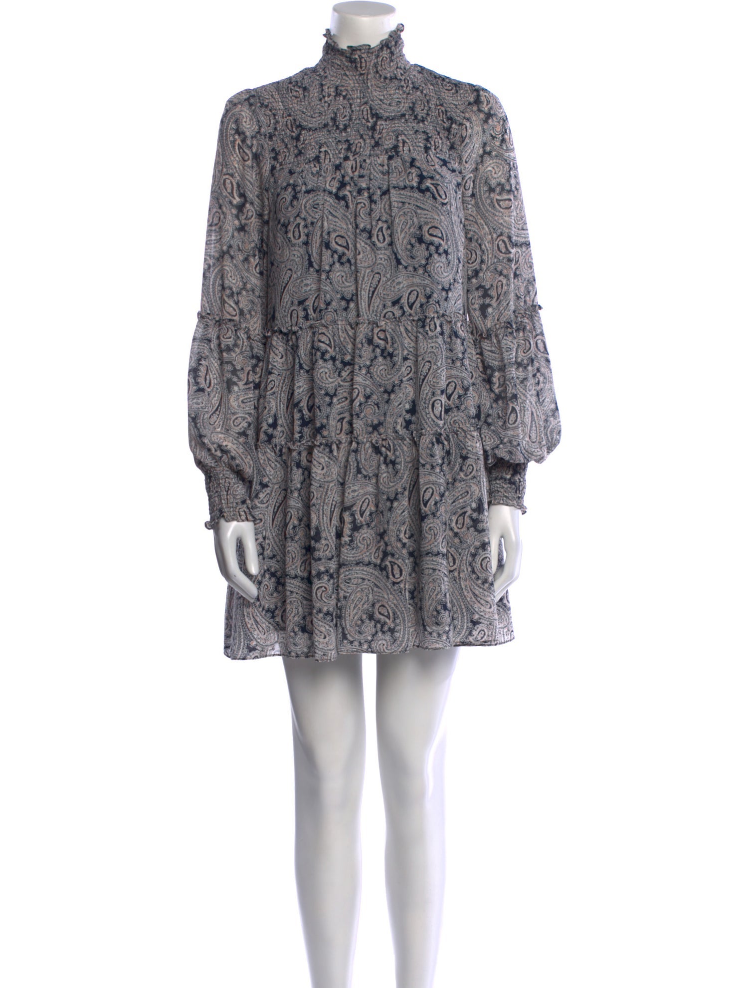 Cinq à Sept Paisley Print Mini Dress