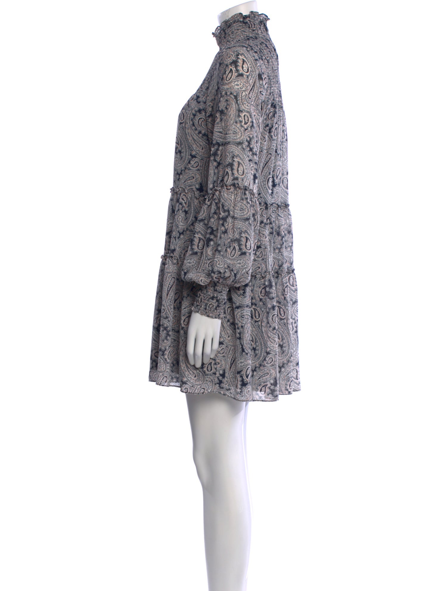 Cinq à Sept Paisley Print Mini Dress