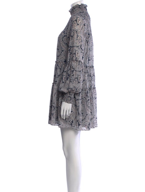 Cinq à Sept Paisley Print Mini Dress