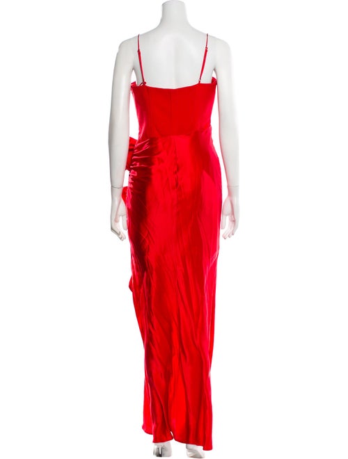 Cinq à Sept Square Neckline Long Dress