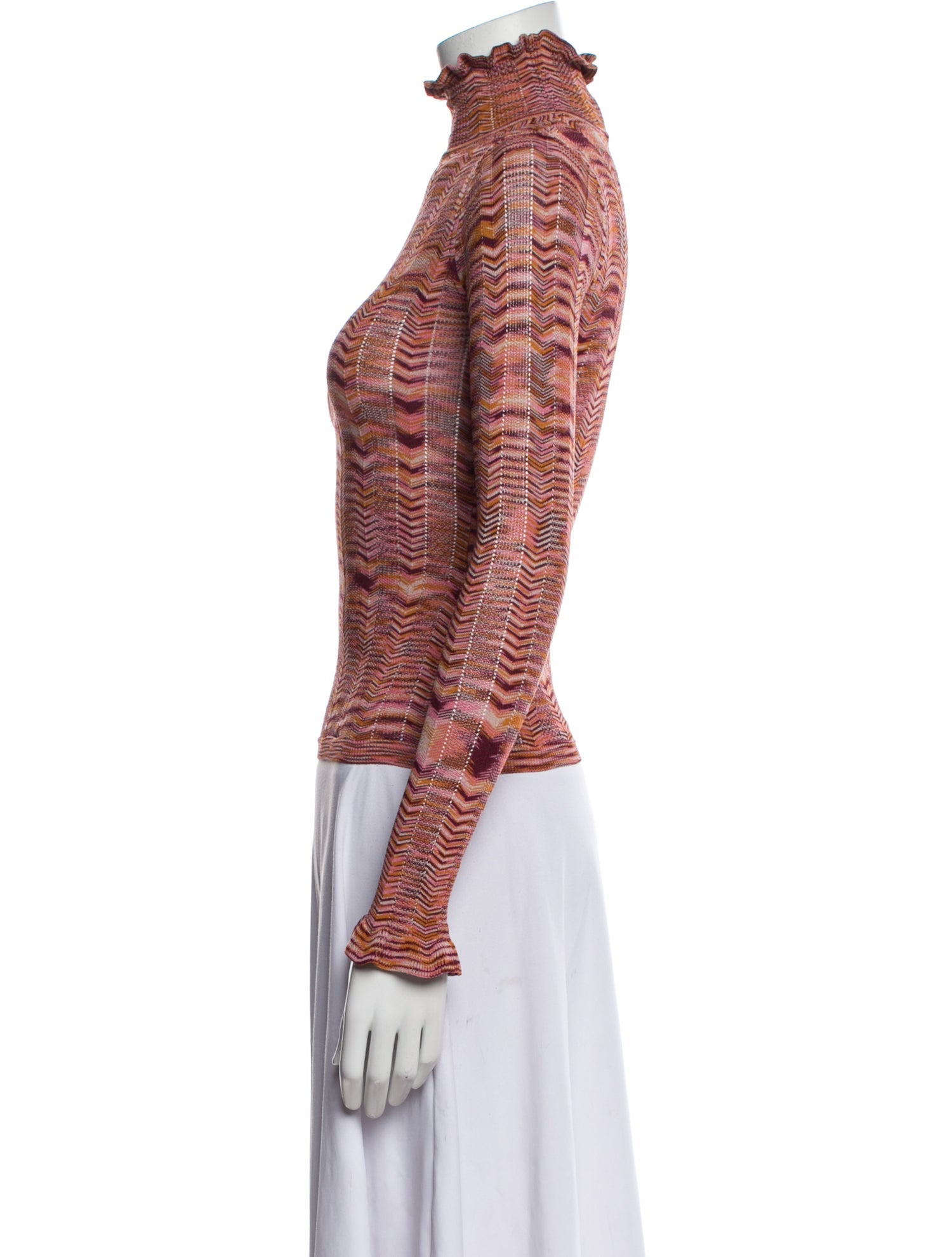 Cinq à Sept Printed Turtleneck Top