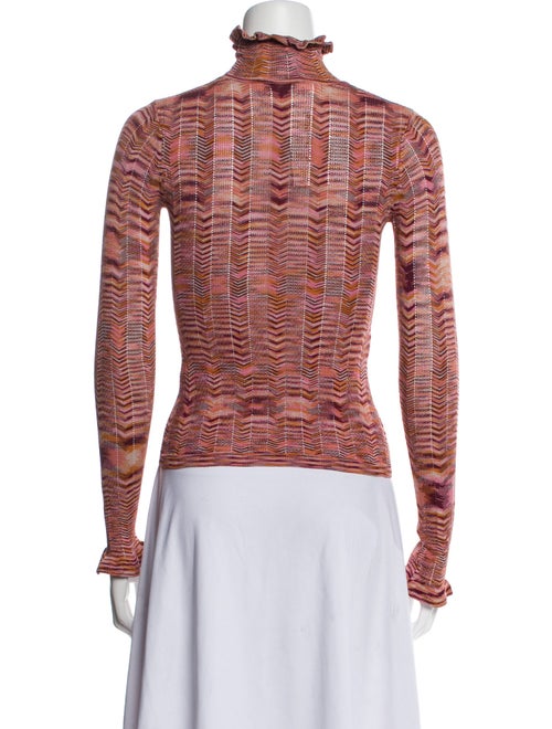 Cinq à Sept Printed Turtleneck Top