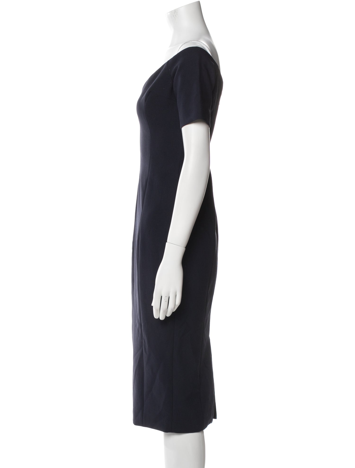 Cinq à Sept V-Neck Midi Length Dress