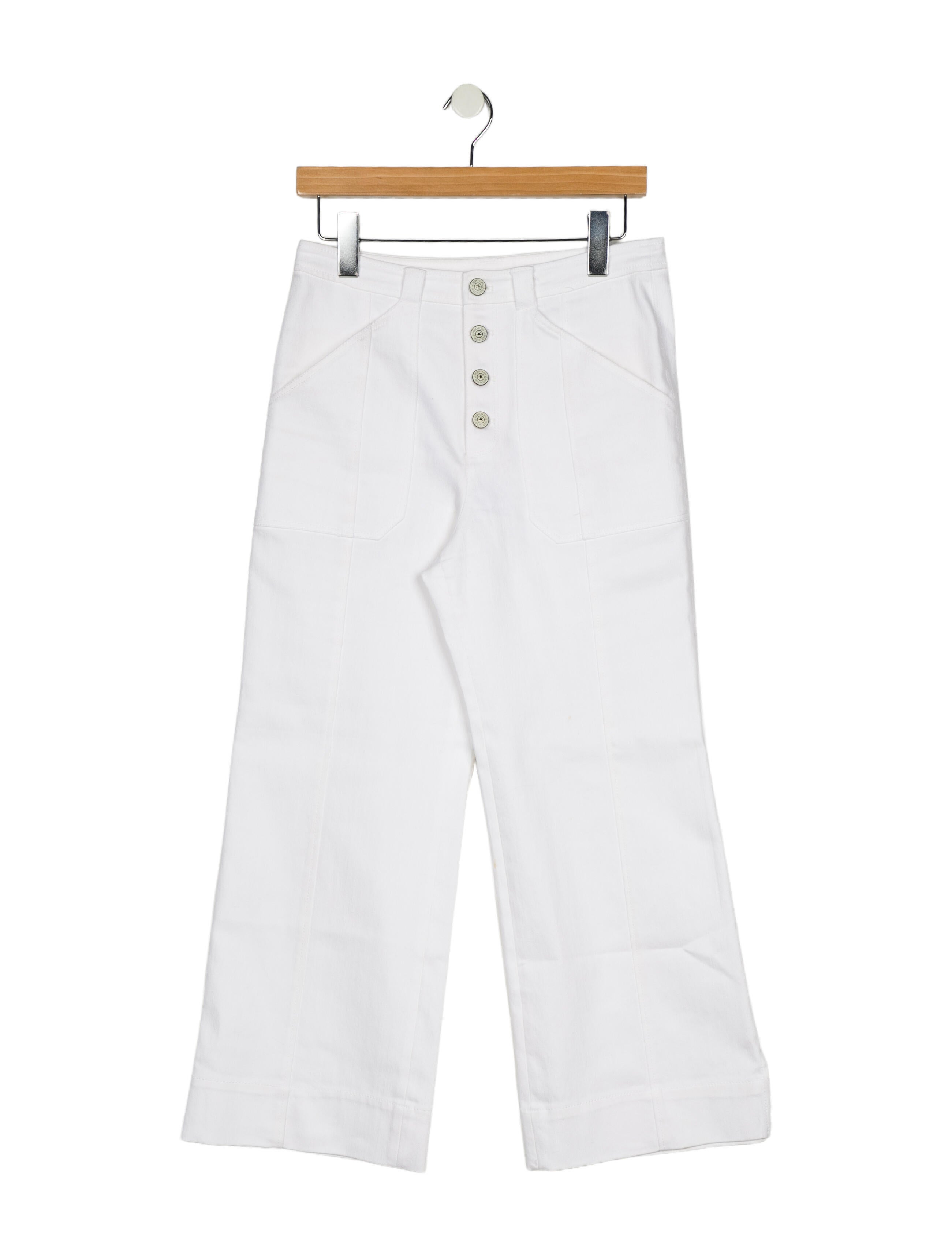 Cinq à Sept Mid-Rise Wide Leg Jeans