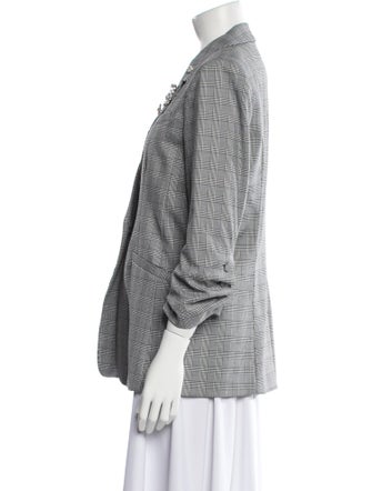 Cinq à Sept Plaid Print Blazer