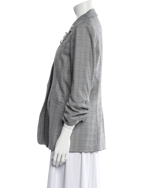 Cinq à Sept Plaid Print Blazer