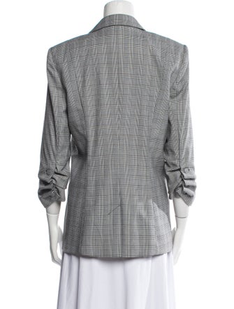 Cinq à Sept Plaid Print Blazer