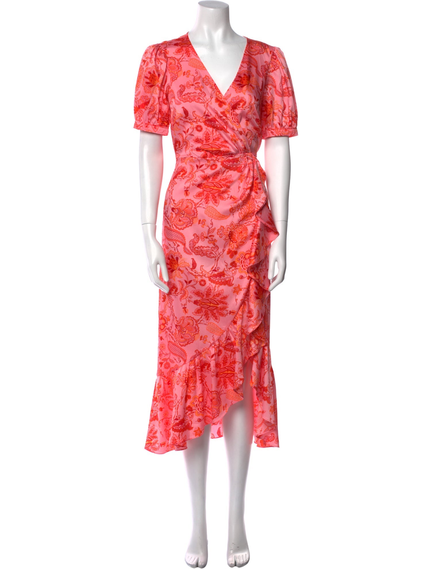 Cinq à Sept Floral Print Long Dress