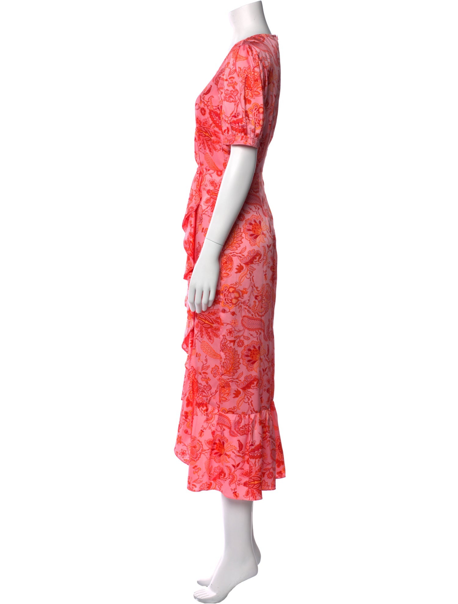 Cinq à Sept Floral Print Long Dress