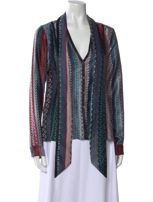 Cinq à Sept Silk Printed Blouse