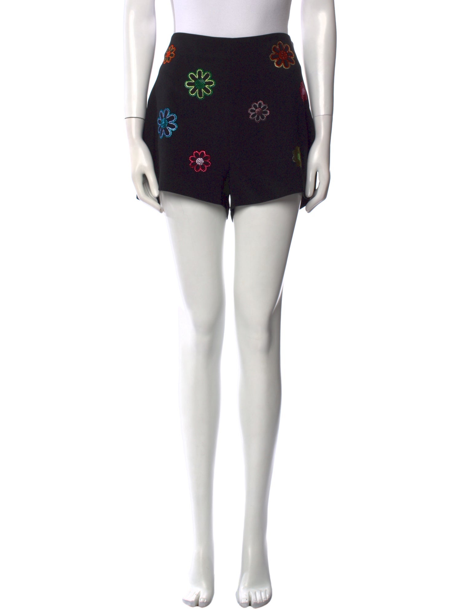 Cinq à Sept Floral Print Mini Shorts