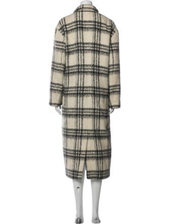 Cinq à Sept Plaid Print Coat