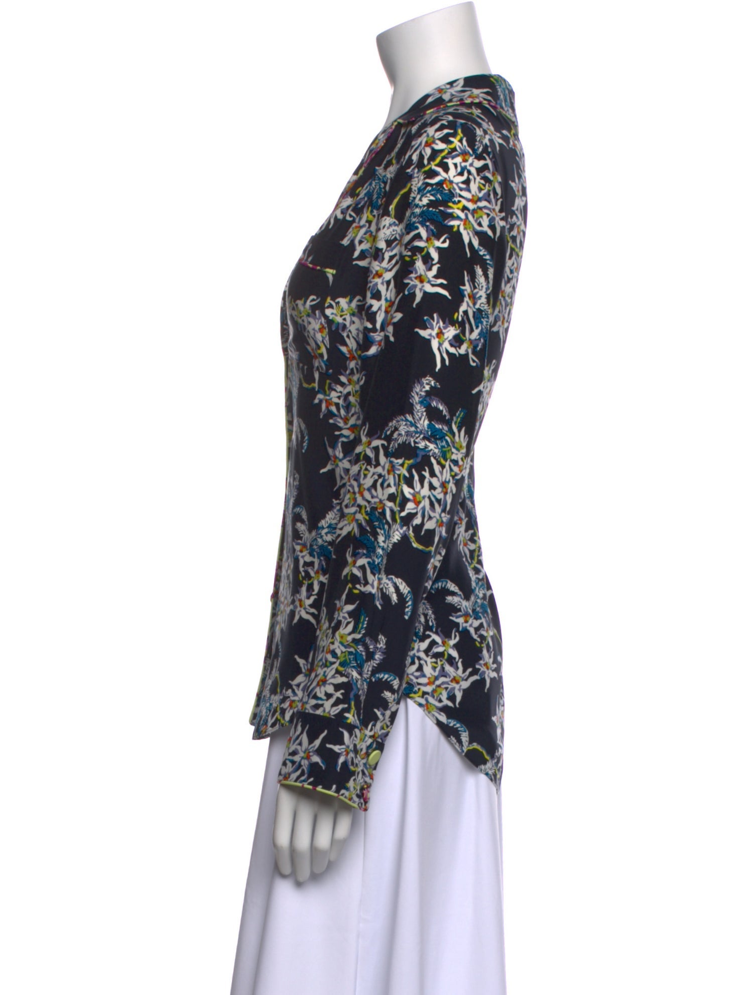 Cinq à Sept Silk Floral Print Blouse