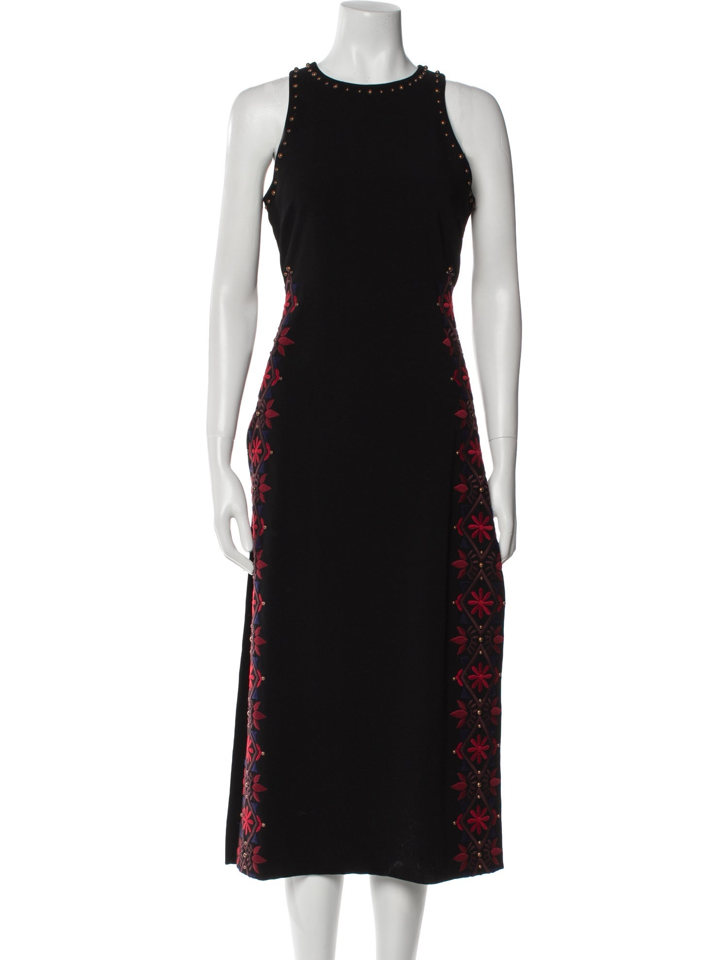 Cinq à Sept Crew Neck Long Dress