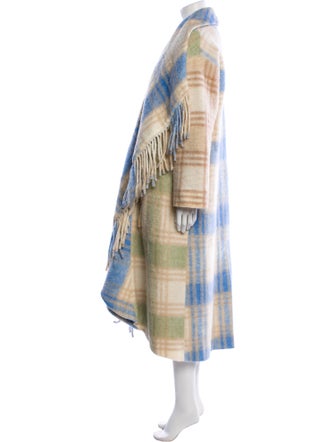 Cinq à Sept Plaid Print Coat