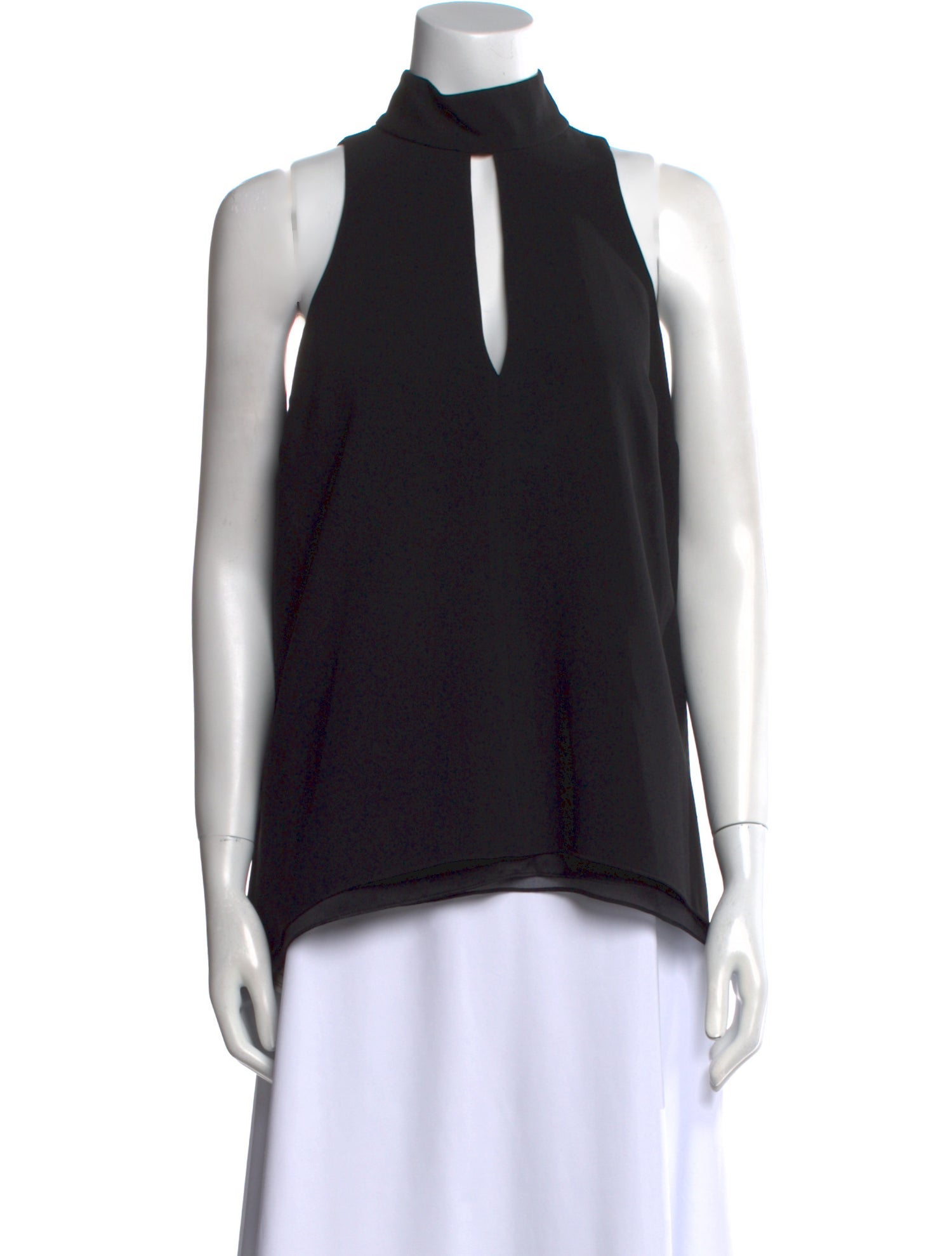 Cinq à Sept Mock Neck Sleeveless Top