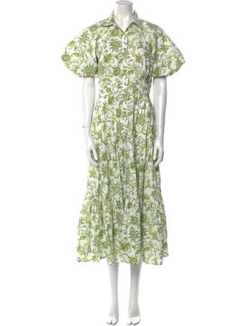 Cinq à Sept Floral Print Long Dress