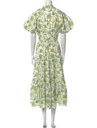 Cinq à Sept Floral Print Long Dress