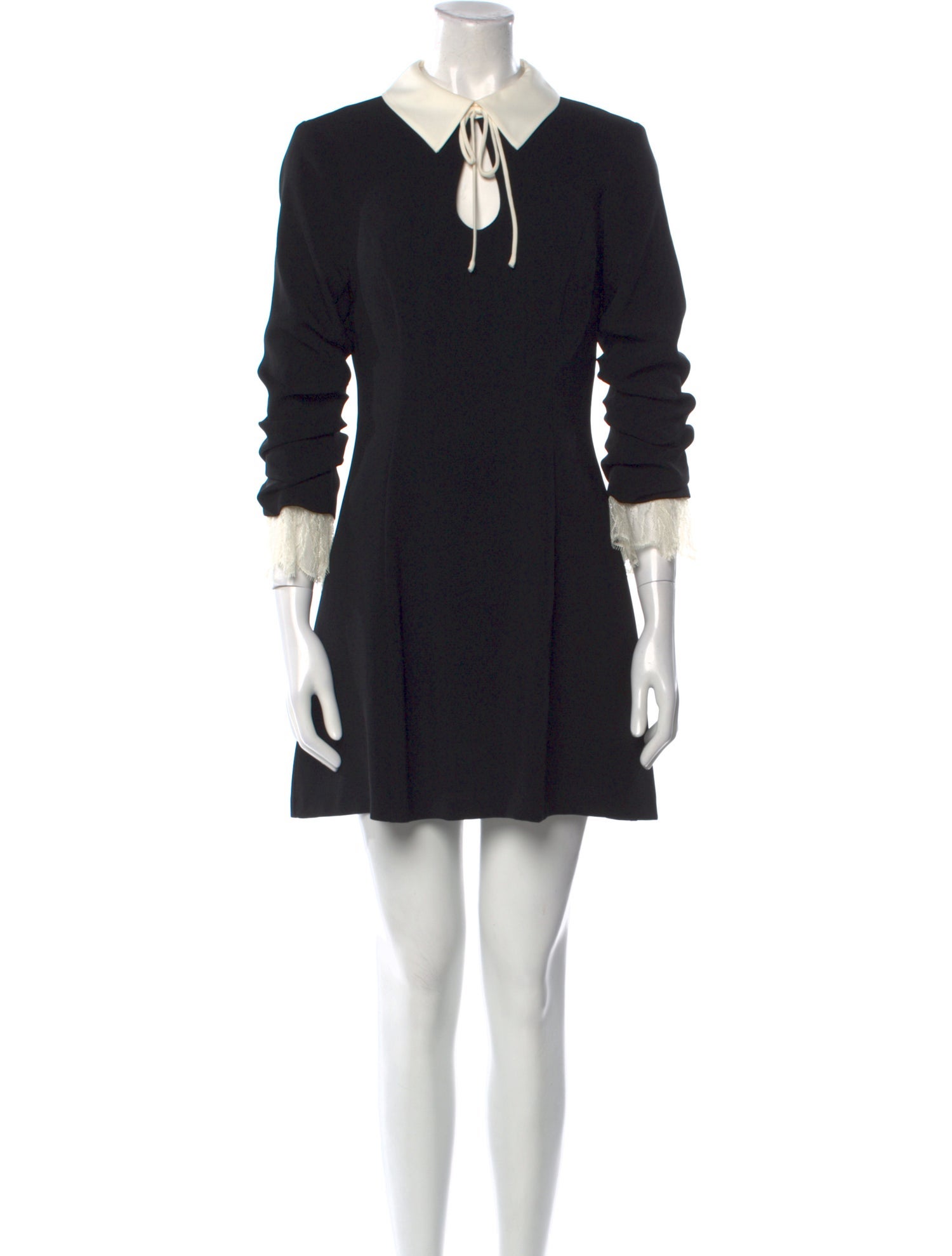 Cinq à Sept Tie Neck Mini Dress