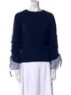Cinq à Sept Bateau Neckline Long Sleeve Sweatshirt
