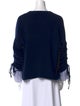 Cinq à Sept Bateau Neckline Long Sleeve Sweatshirt