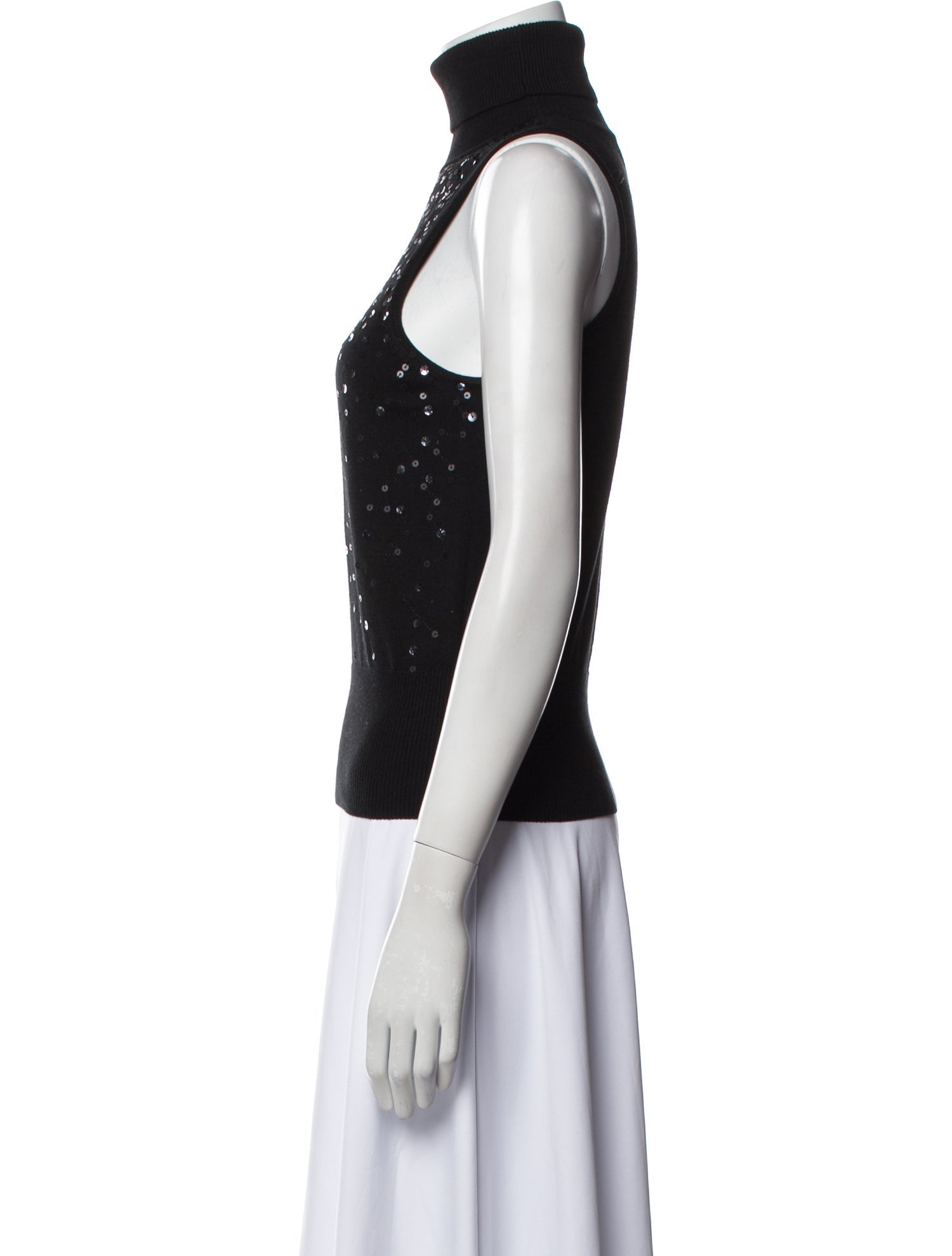 Cinq à Sept Turtleneck Sleeveless Top