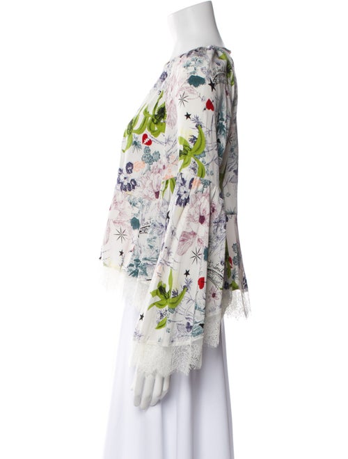 Cinq à Sept Silk Floral Print Blouse