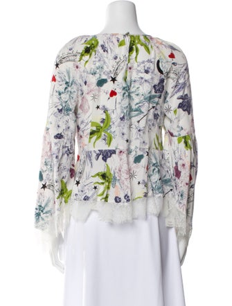 Cinq à Sept Silk Floral Print Blouse