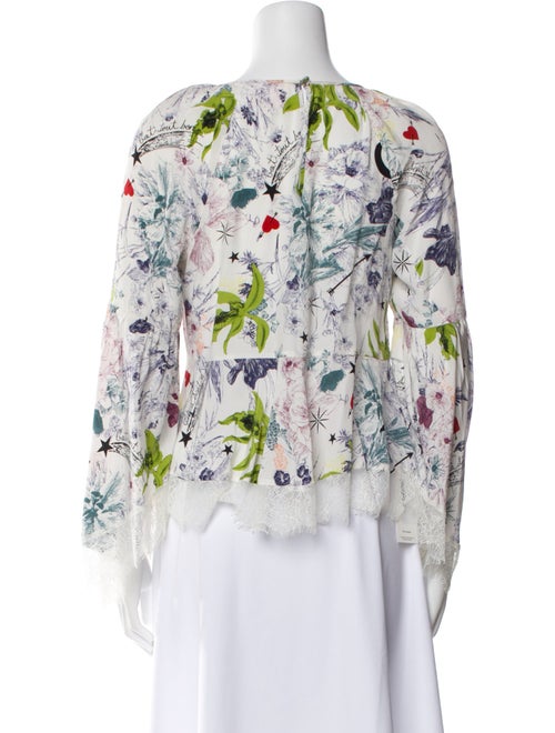 Cinq à Sept Silk Floral Print Blouse