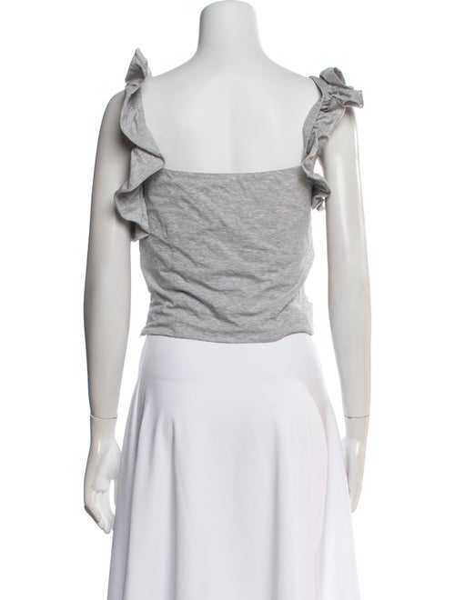 Cinq à Sept One-Shoulder Sleeveless Crop Top