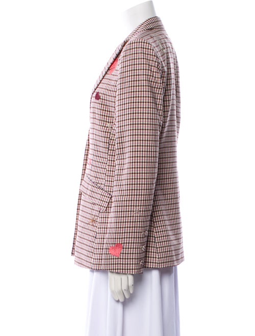 Cinq à Sept Plaid Print Blazer