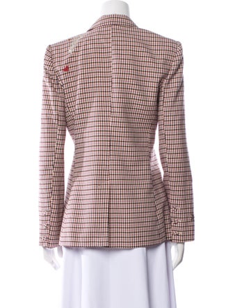 Cinq à Sept Plaid Print Blazer