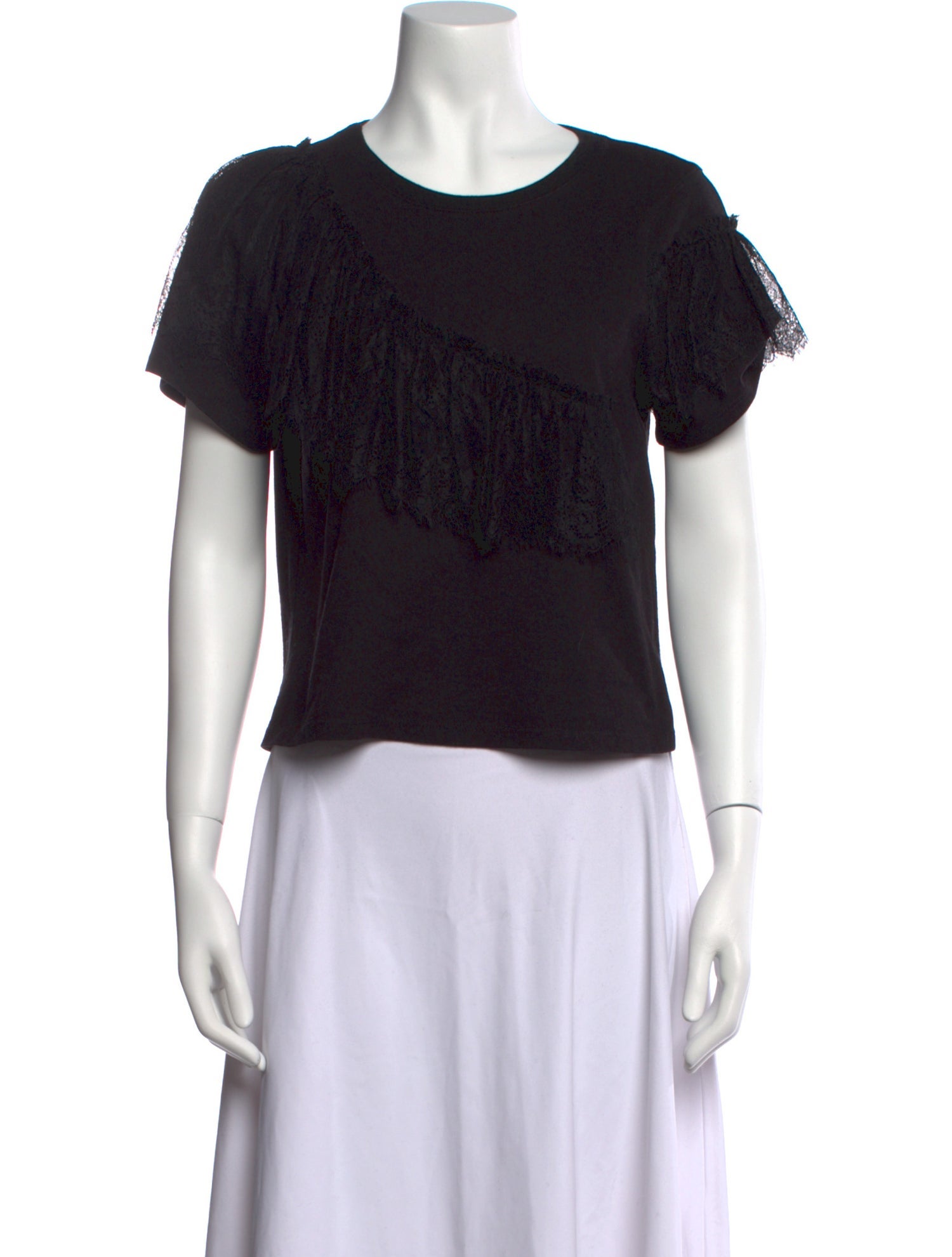 Cinq à Sept Crew Neck Short Sleeve T-Shirt