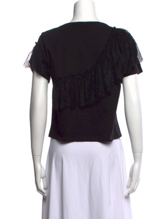 Cinq à Sept Crew Neck Short Sleeve T-Shirt