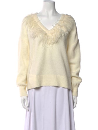 Cinq à Sept Wool V-Neck Sweater