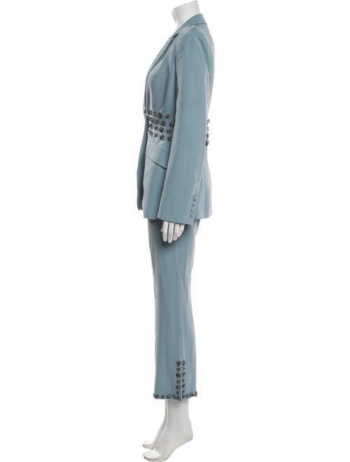 Cinq à Sept Crystal Embellishments Pantsuit