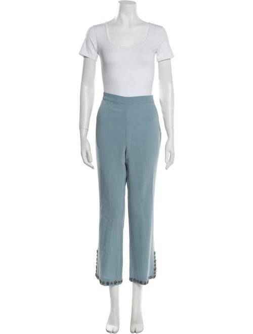 Cinq à Sept Crystal Embellishments Pantsuit