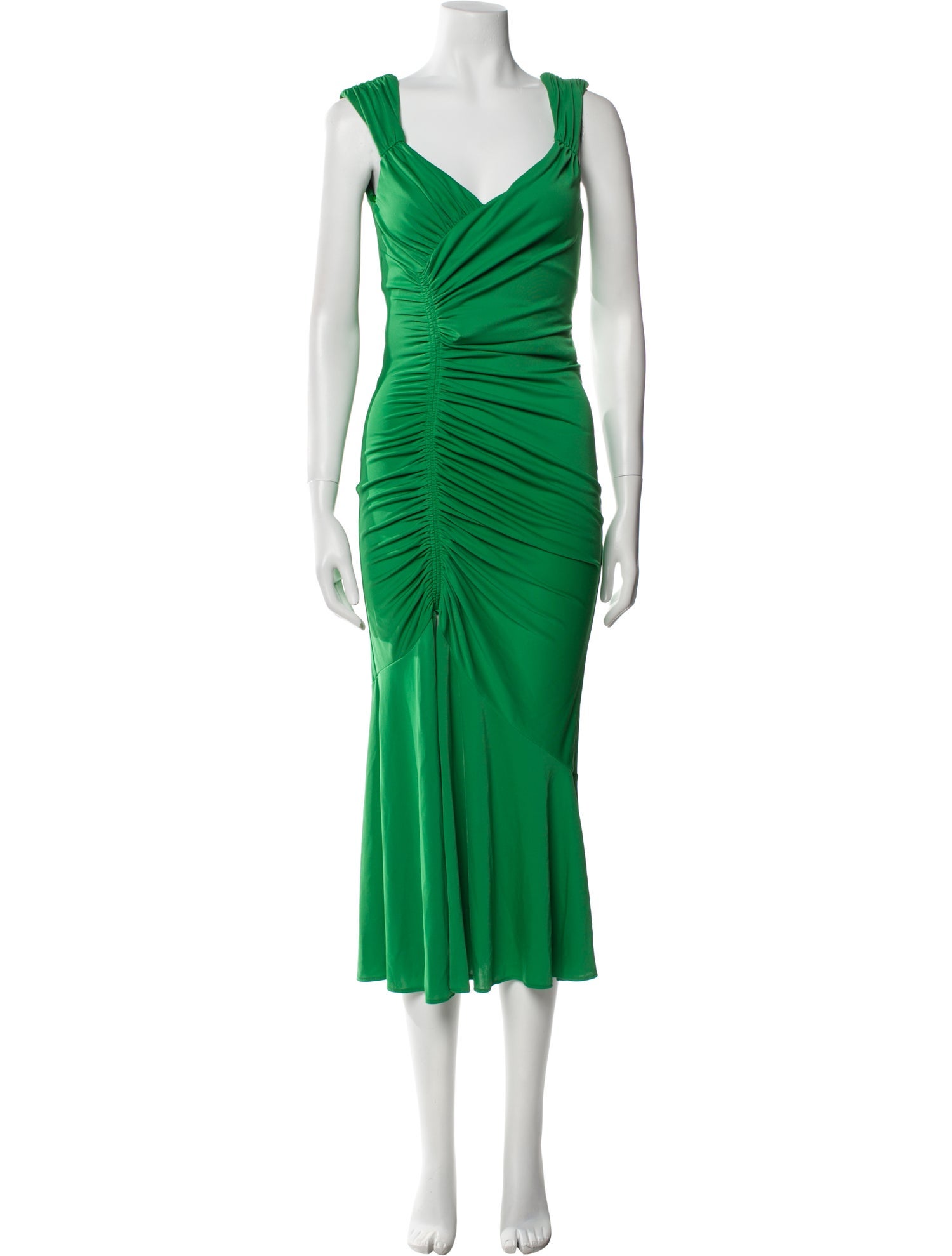 Cinq à Sept V-Neck Midi Length Dress