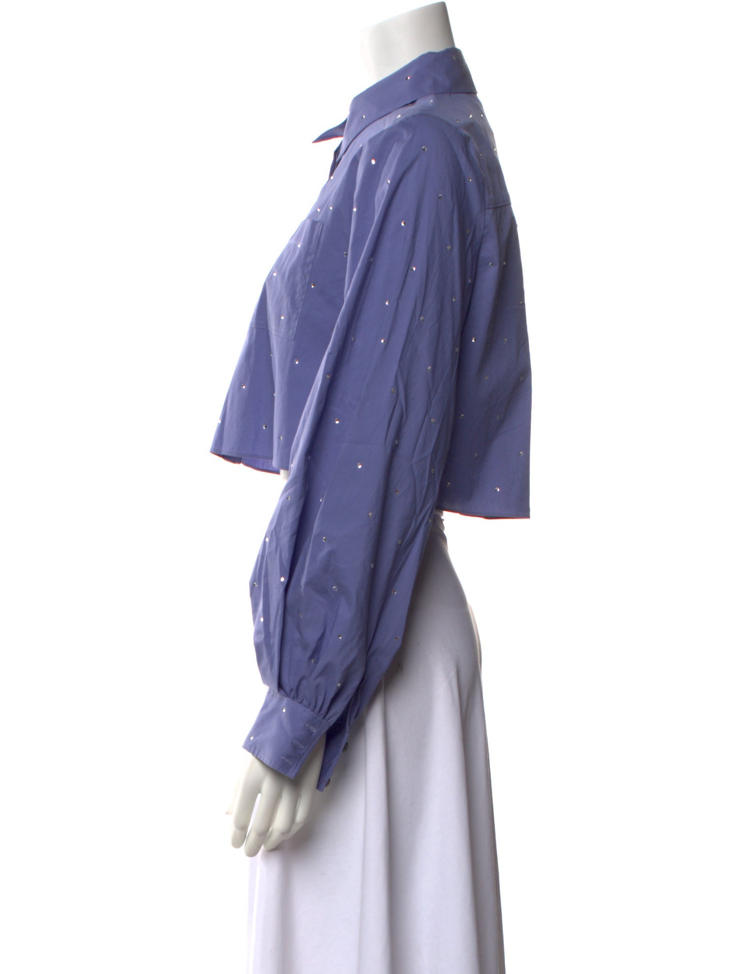 Cinq à Sept Long Sleeve Crop Top