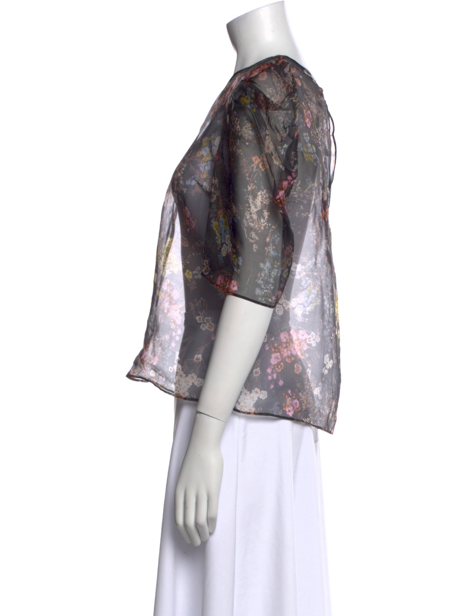 Cinq à Sept Silk Floral Print Blouse