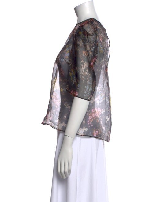 Cinq à Sept Silk Floral Print Blouse