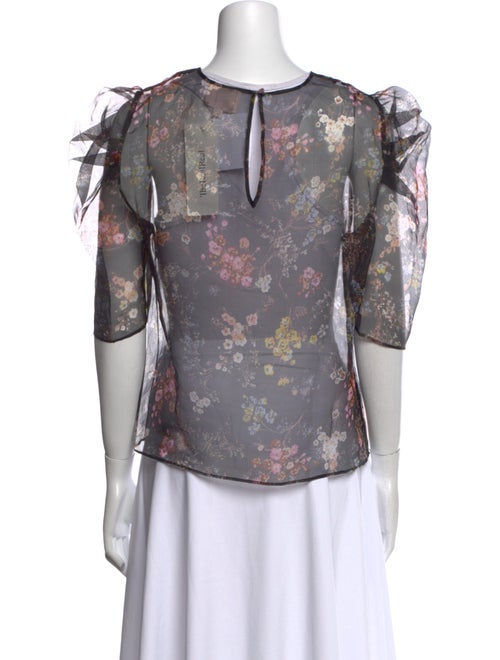 Cinq à Sept Silk Floral Print Blouse