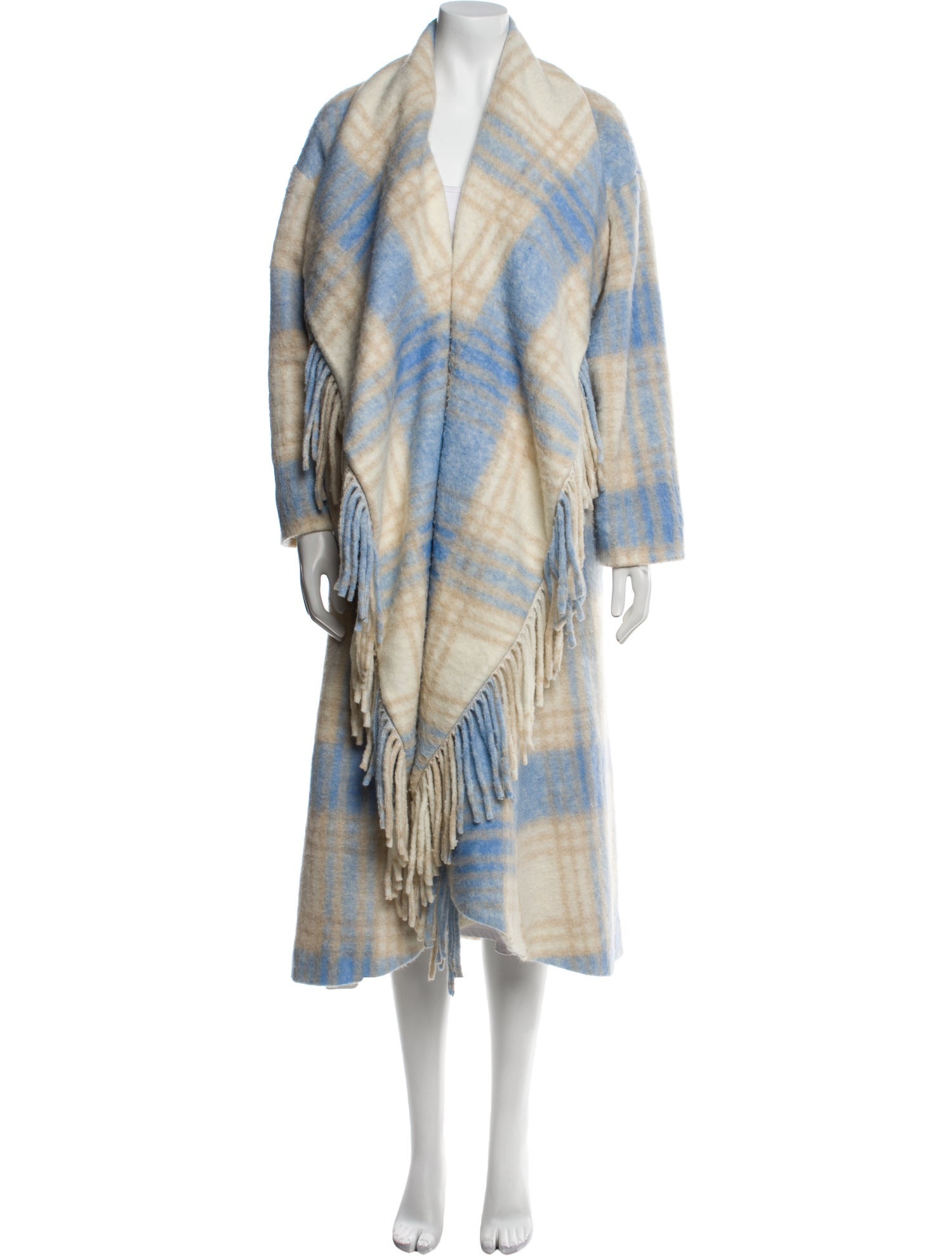 Cinq à Sept Plaid Print Coat