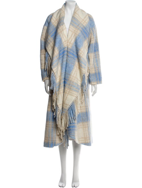 Cinq à Sept Plaid Print Coat