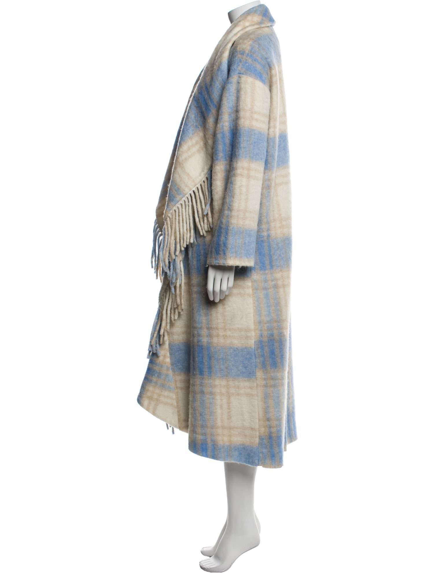Cinq à Sept Plaid Print Coat