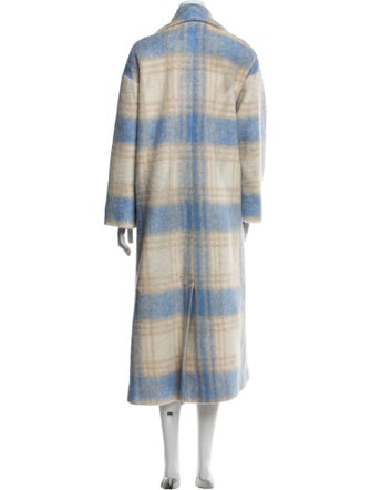 Cinq à Sept Plaid Print Coat