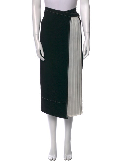 Cinq à Sept Colorblock Pattern Midi Length Skirt