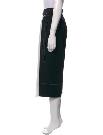 Cinq à Sept Colorblock Pattern Midi Length Skirt
