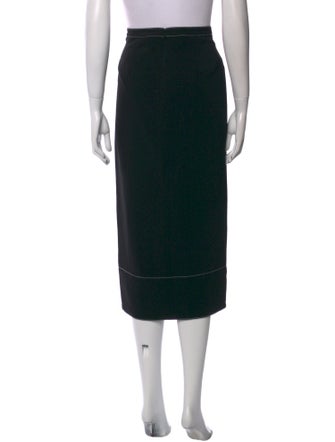 Cinq à Sept Colorblock Pattern Midi Length Skirt