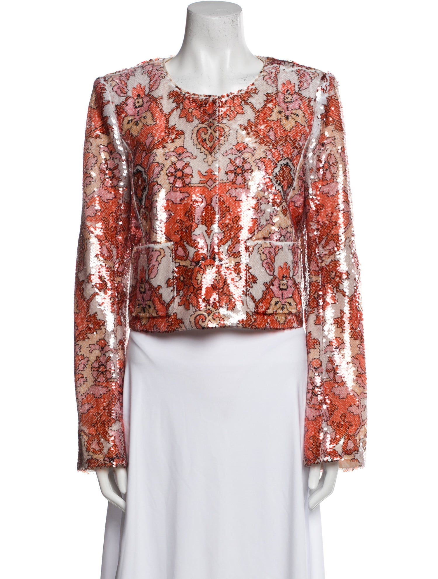 Cinq à Sept Floral Print Evening Jacket w/ Tags
